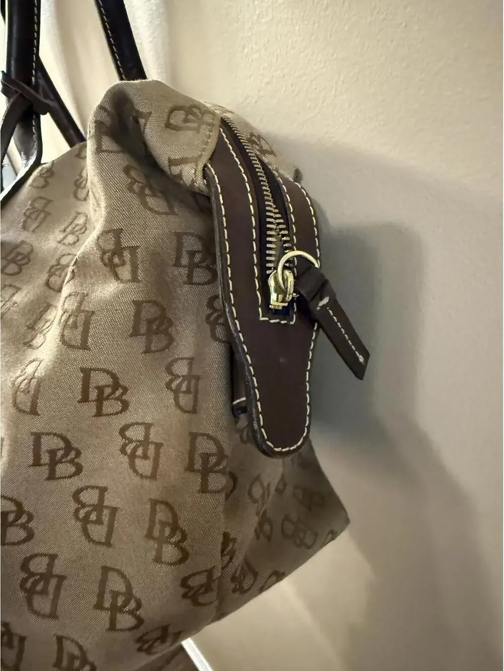 Dooney & Bourke Monogram Canvas Weekender Satchel Bag